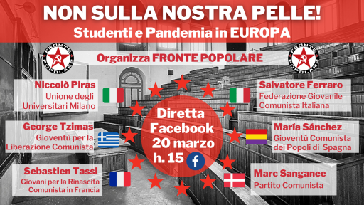 Φοιτητές και πανδημία στην Ευρώπη: Η νΚΑ παρεμβαίνει σε εκδήλωση του ιταλικού Fronte Popοlare με διεθνείς συμμετοχές